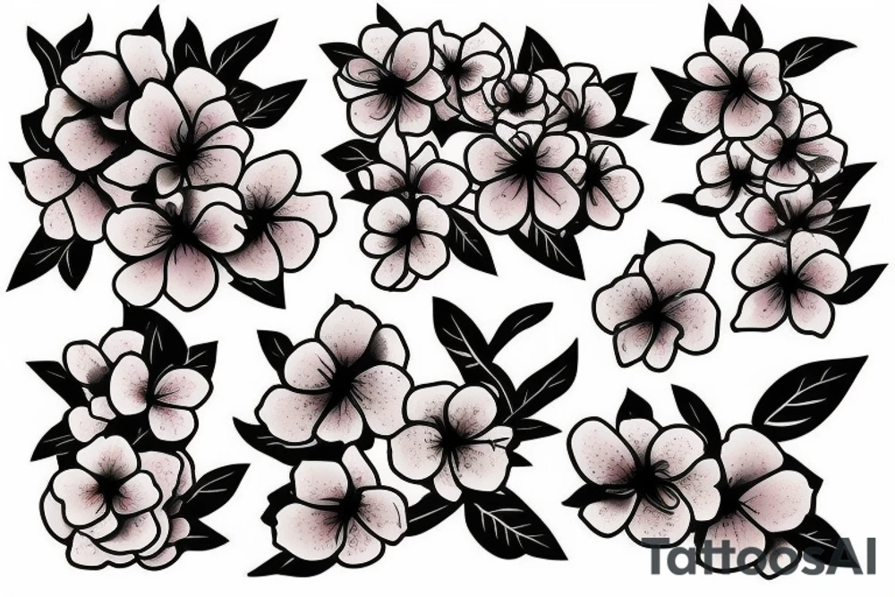 Plum blossoms tattoo idea