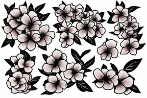 Plum blossoms tattoo idea