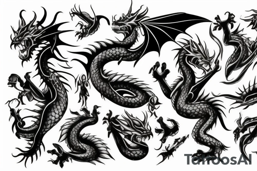 Dragon tattoo idea