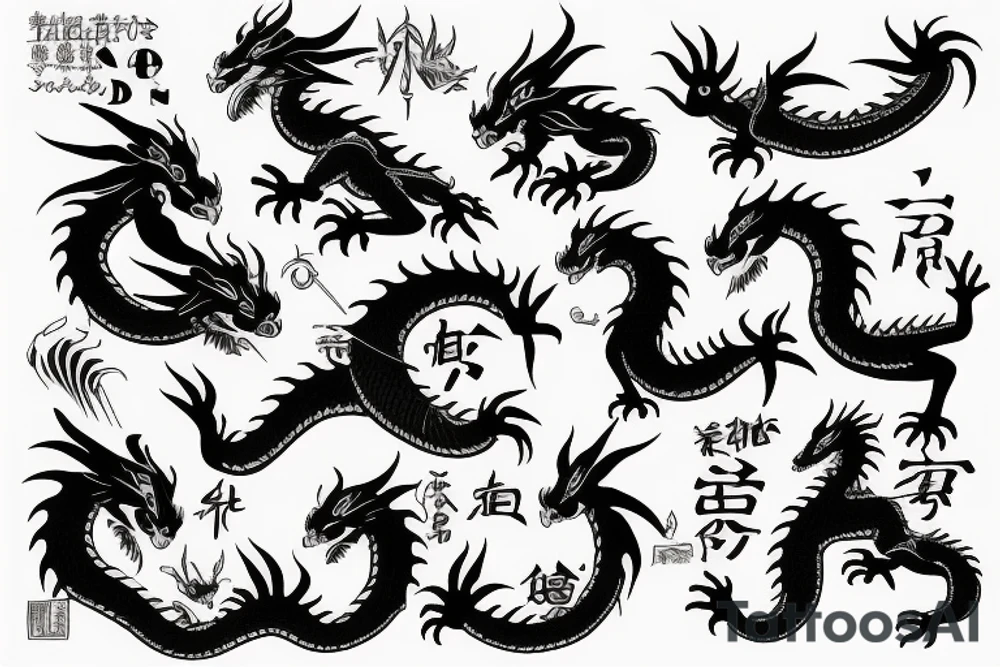 Dragon tattoo idea