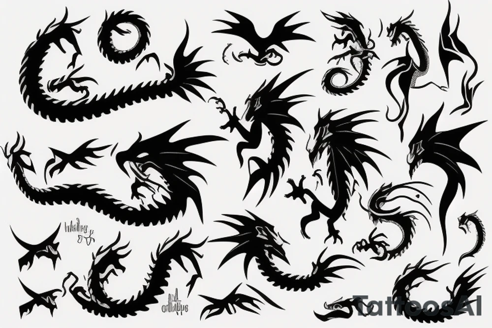 Dragon tattoo idea