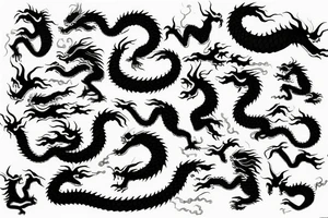 One fierce Japanese style dragon tattoo idea