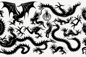 One fierce chinese style dragon tattoo idea