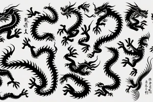 One fierce chinese style dragon tattoo idea