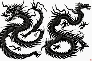 One full body of a fierce chinese style dragon around shoulder tattoo idea