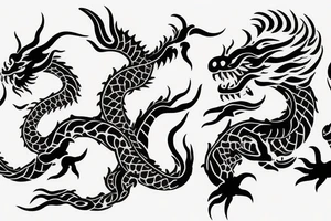 Chinese zodiac dragon animal. tattoo idea