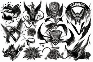Something portraying strength, danger and bravery. tattoo idea