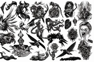 Something portraying strength, danger and bravery. tattoo idea