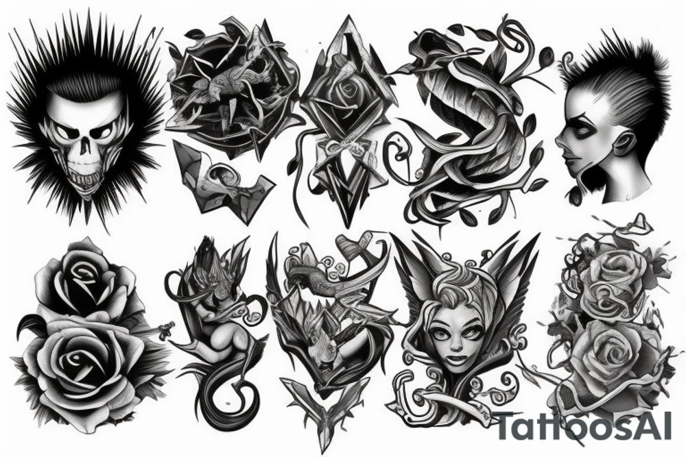 Something portraying strength, danger and bravery. tattoo idea