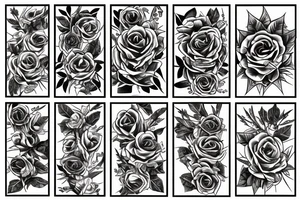 Flower made of thorns tattoo idea