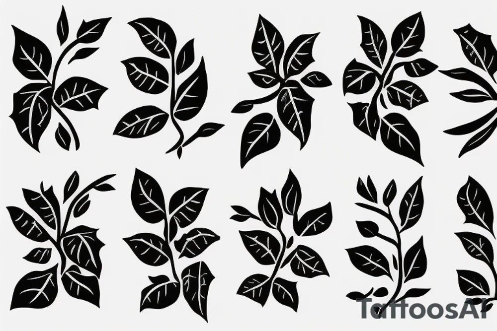 Flower made of thorns tattoo idea