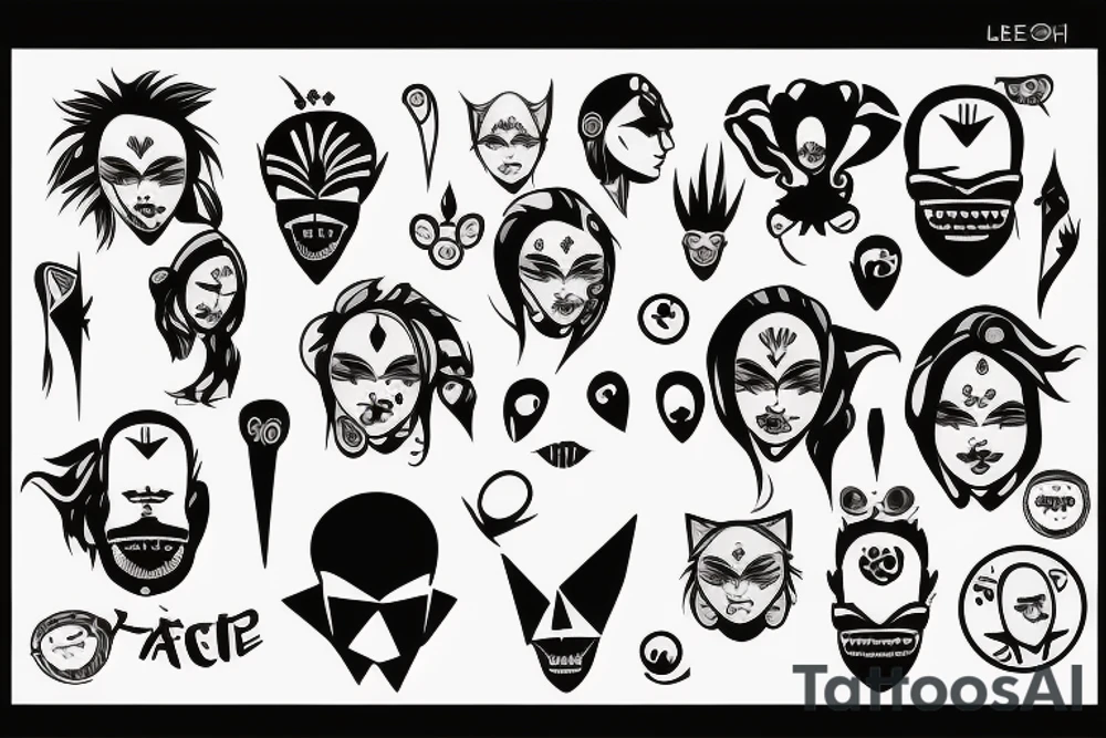 Leon face tattoo idea