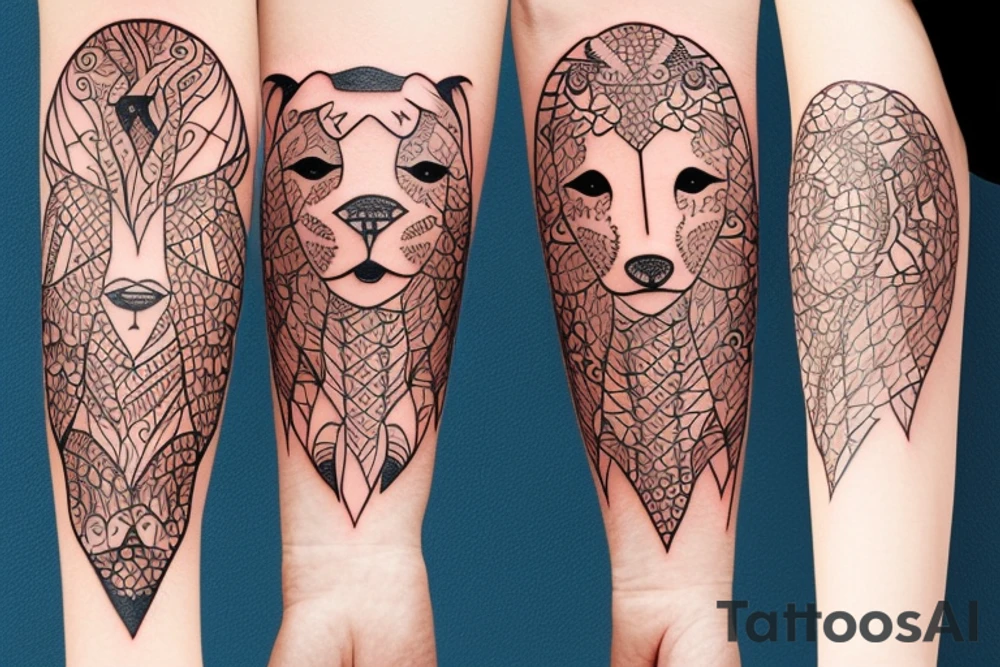 Zodiac Leo tattoo idea