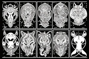Zodiac Leo tattoo idea