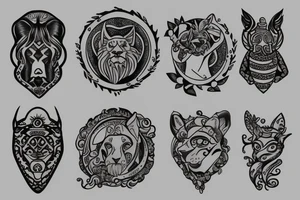 Zodiac Leo tattoo idea