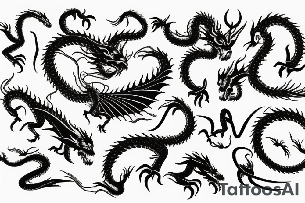 Zodiac 🐉 dragon tattoo idea