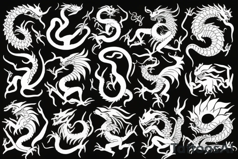 Zodiac 🐉 dragon tattoo idea