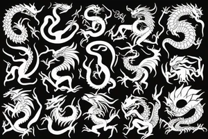 Zodiac 🐉 dragon tattoo idea