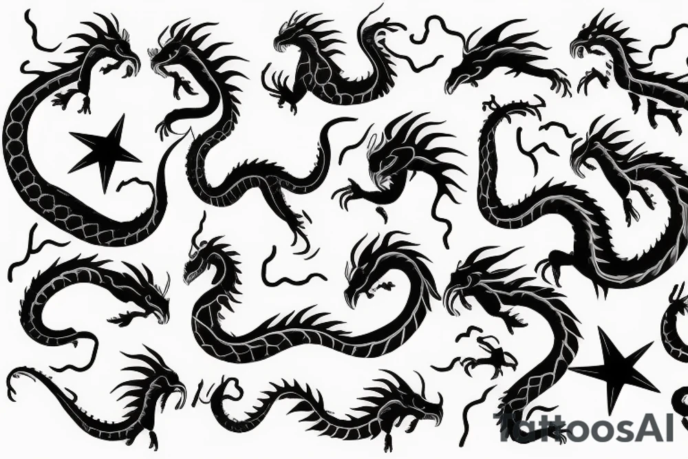 Zodiac 🐉 dragon tattoo idea