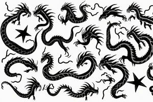 Zodiac 🐉 dragon tattoo idea