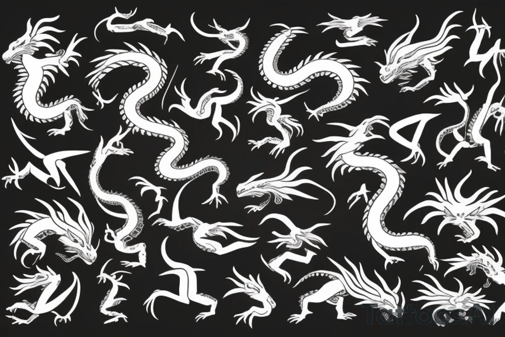 Zodiac 🐉 dragon tattoo idea