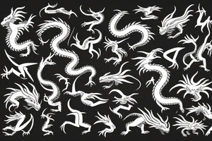 Zodiac 🐉 dragon tattoo idea