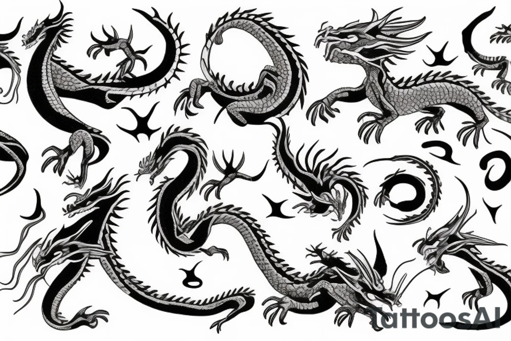 Zodiac 🐉 dragon tattoo idea