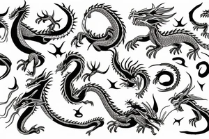 Zodiac 🐉 dragon tattoo idea