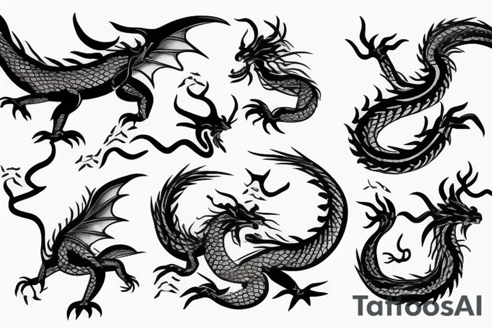 Zodiac 🐉 dragon tattoo idea