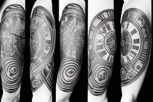 pocket watch tattoo idea