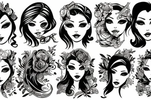 Three women tattoo idea