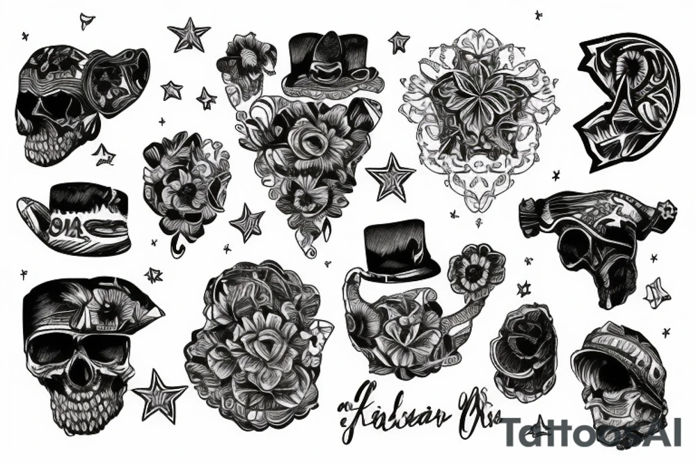 Shoulder to mid sleeve Texas tattoo idea