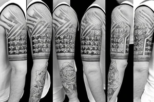 Half sleeve with Texas flag 6/17/2018 tattoo idea