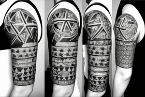 Half sleeve with Texas flag 6/17/2018 tattoo idea