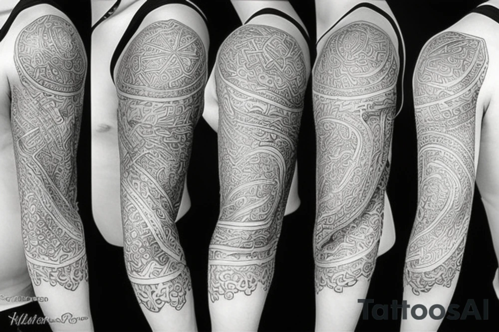 Half sleeve tattoo idea