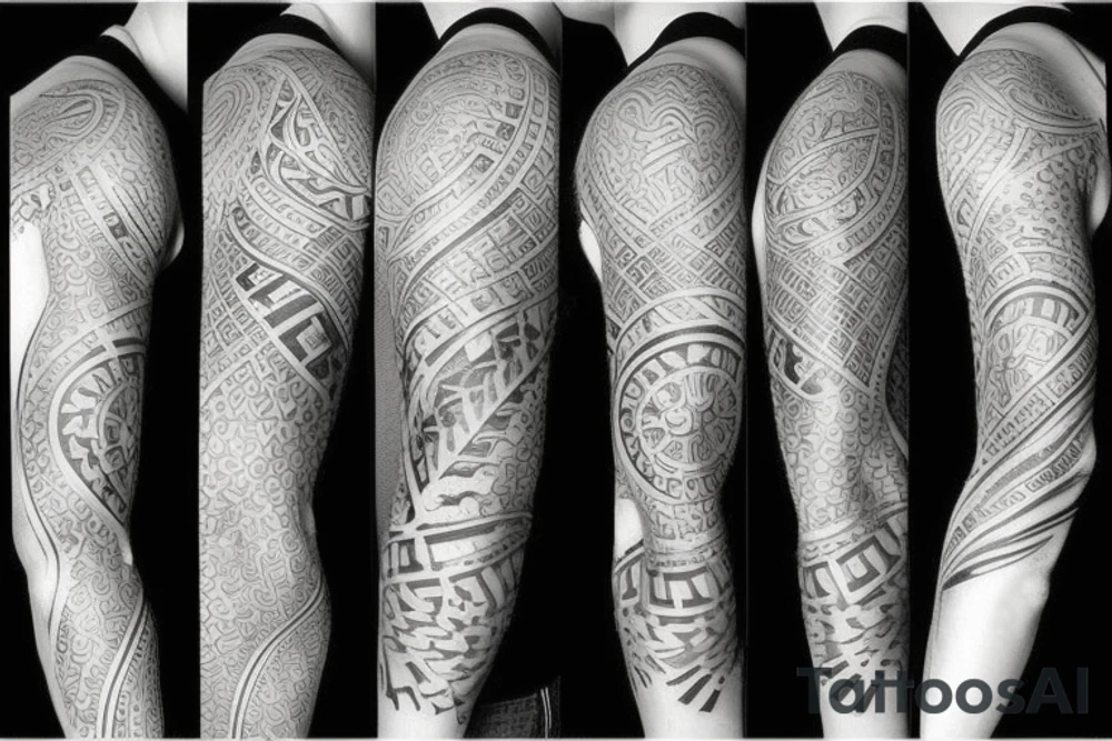 Half sleeve tattoo idea