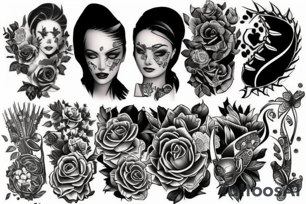 Half sleeve tattoo idea