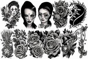 Half sleeve tattoo idea