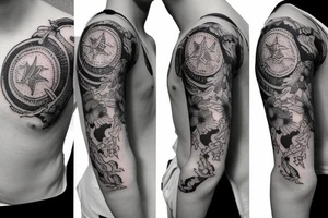 Half sleeve texas tattoo idea