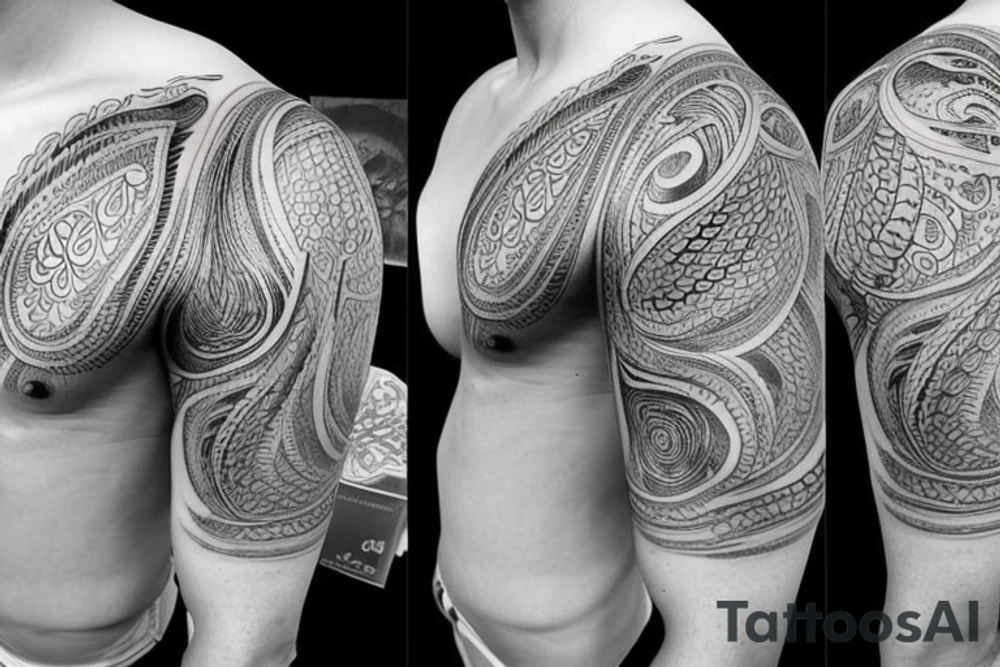 Shoulder outdoor tattoo idea