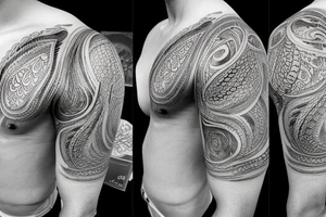 Shoulder outdoor tattoo idea