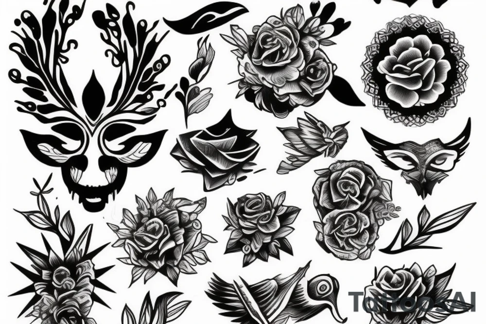 Shoulder outdoor tattoo idea