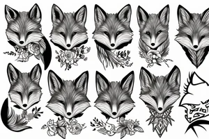 cunning fox tattoo idea