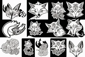 cunning fox tattoo idea