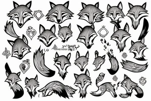 cunning fox tattoo idea