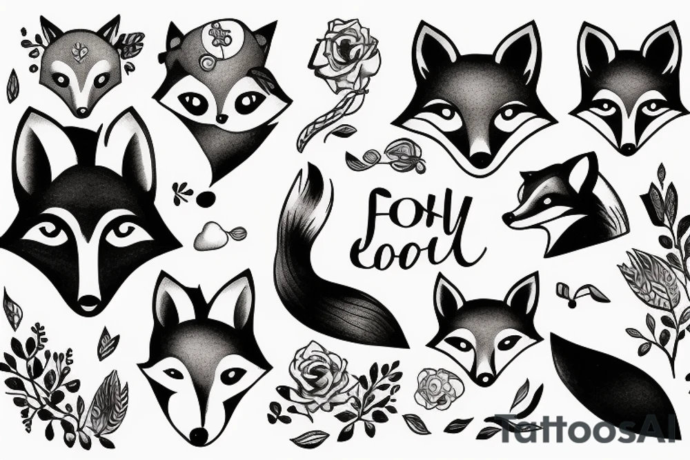usual fox tattoo idea