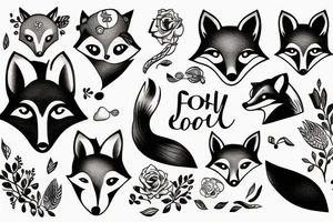 usual fox tattoo idea