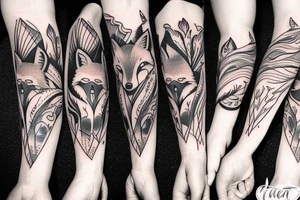 usual fox tattoo idea