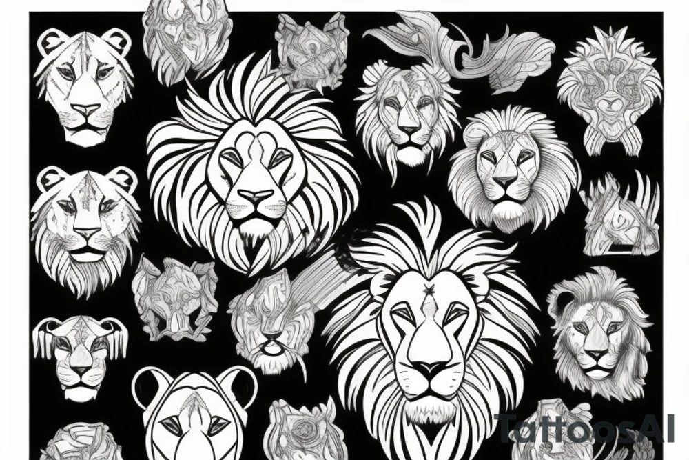 Lion tattoo idea