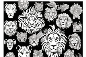 Lion tattoo idea